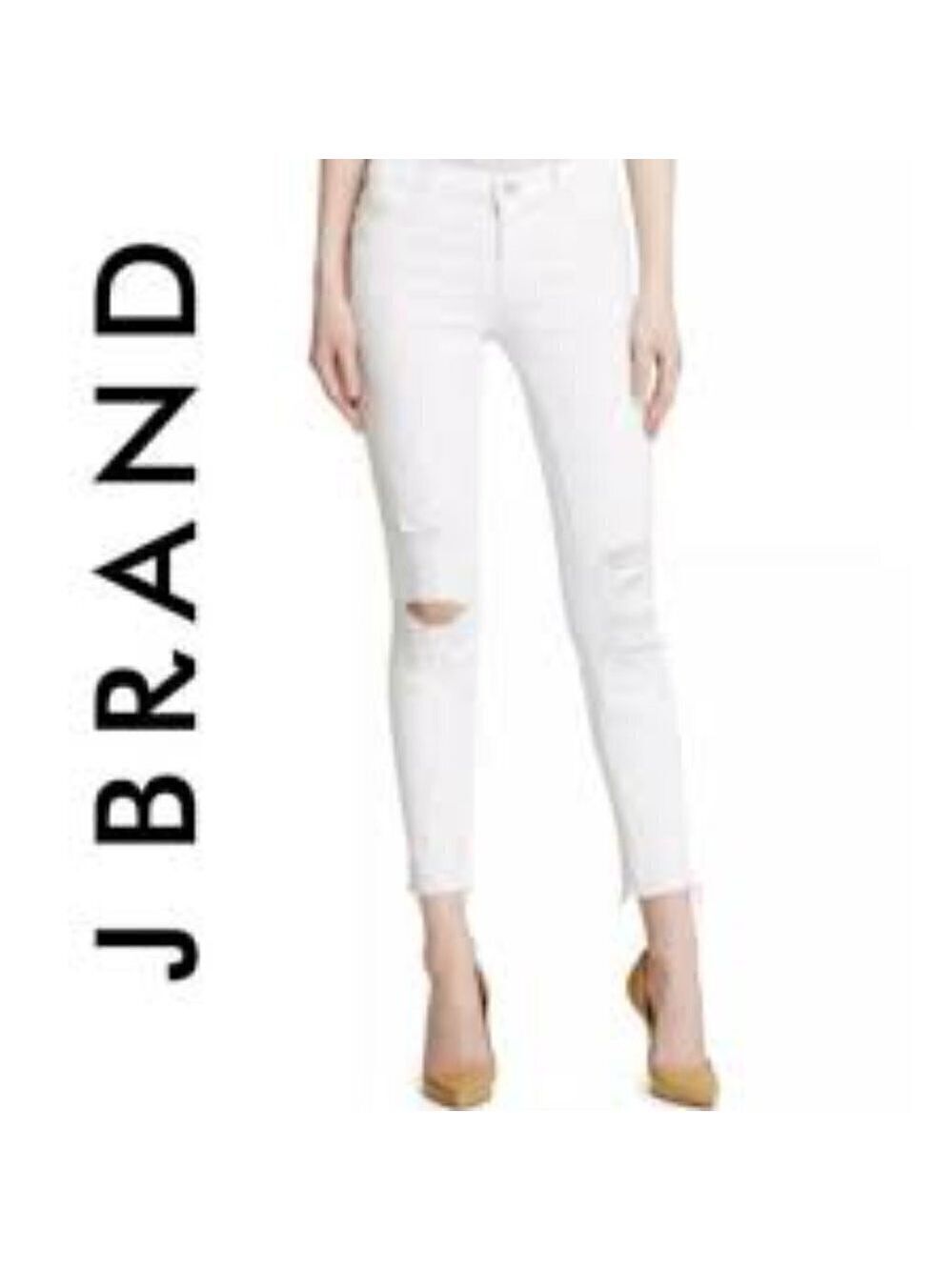 J Brand White Distressed Jeans  Size 32